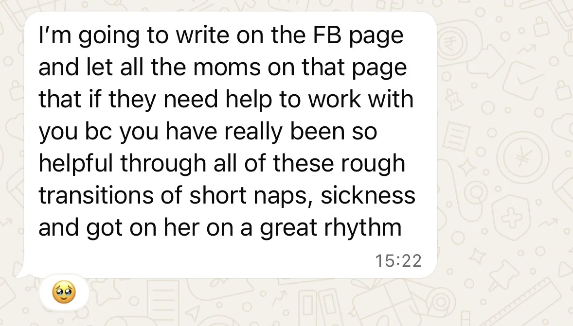 Parent testimonial about support journey